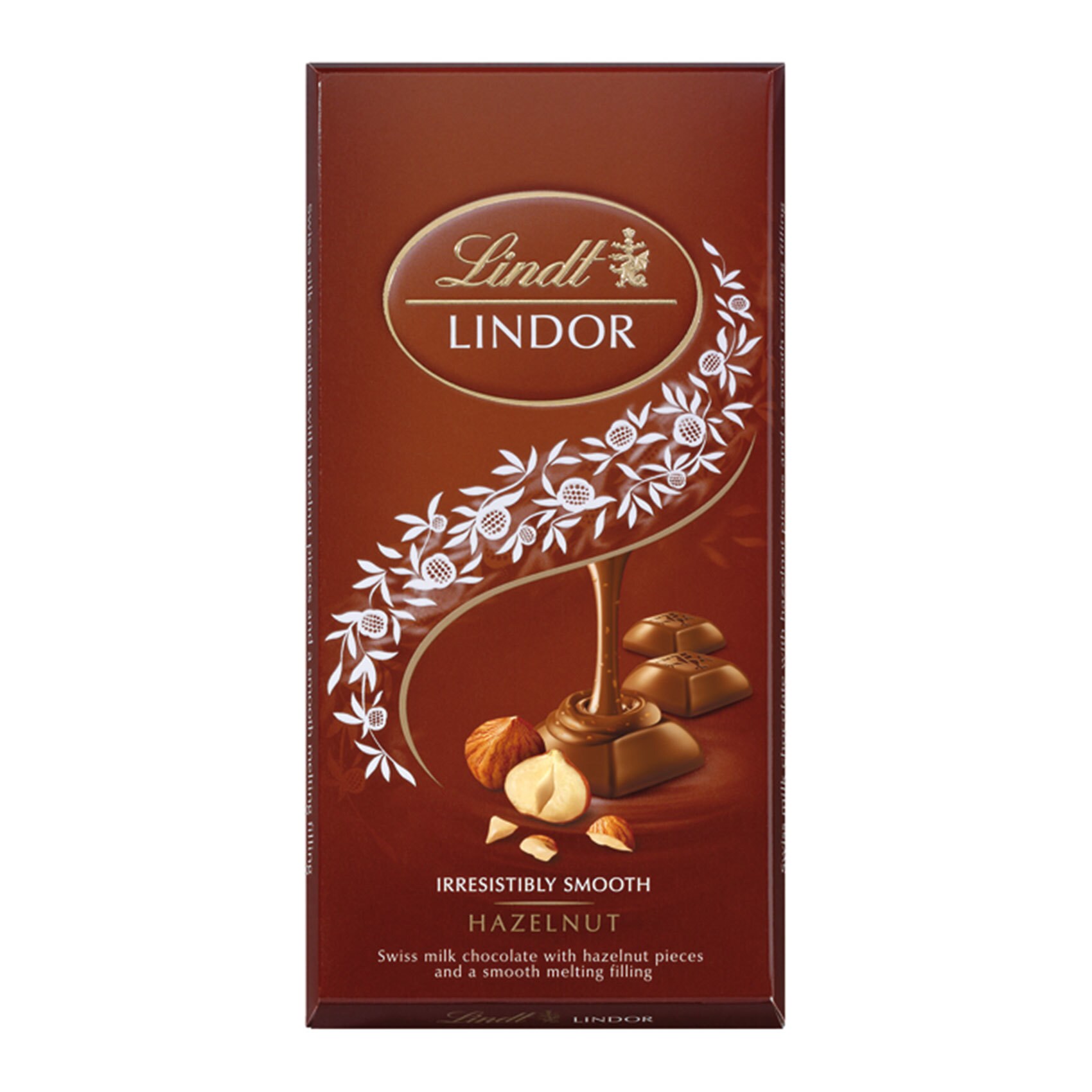 Buy Lindt Lindor Hazelnut Chocolate 100 G Online Shop Food Cupboard 