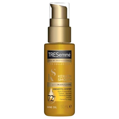 Tresemm&eacute; Keratin Smooth Hair Oil 5 Smoothing Benefits In 1 System With Marula Oil For Soft And Smooth Hair 50ml