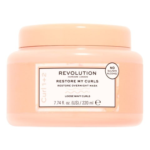 Revolution Haircare Restore My Curls Overnight Hair Mask Pink 220ml