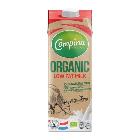 Buy Campina Organic Low Cream Milk 1 L in Saudi Arabia