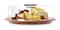 BILLI WOODEN CHEESE DOME WITH ACRYLIC COVER ACA-913CE