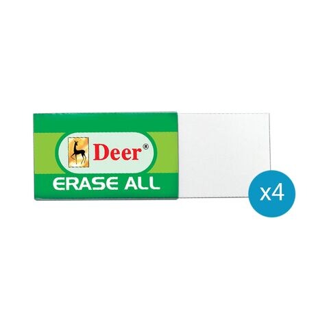 Deer Eraser All 40 Poly Bag Of 4 Pcs