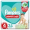 Pampers Baby-Dry Pants Diapers With Aloe Vera Lotion Size 4 (9-14kg) 24 Pants