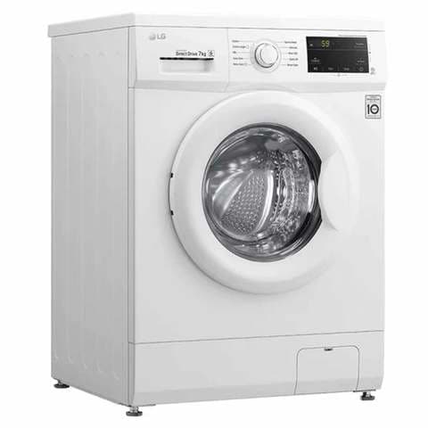 LG Washer Machine Front Load FH2J3QNP0 7 KG 1200 Rpm White