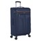 Eminent Unisex Soft Travel Bag Medium Luggage Trolley Polyester Lightweight Expandable 4 Double Spinner Wheeled Suitcase with 3 Digit TSA lock E788 Navy Blue