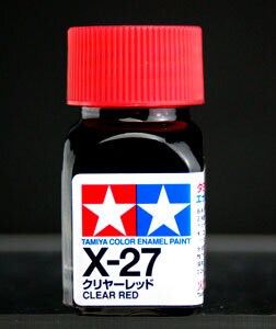 Tamiya Enamel (10ml) Gloss X-27 Clear Red