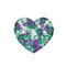Squizz Toys Pop The Bubble Heart Tie Toy- Green/Purple
