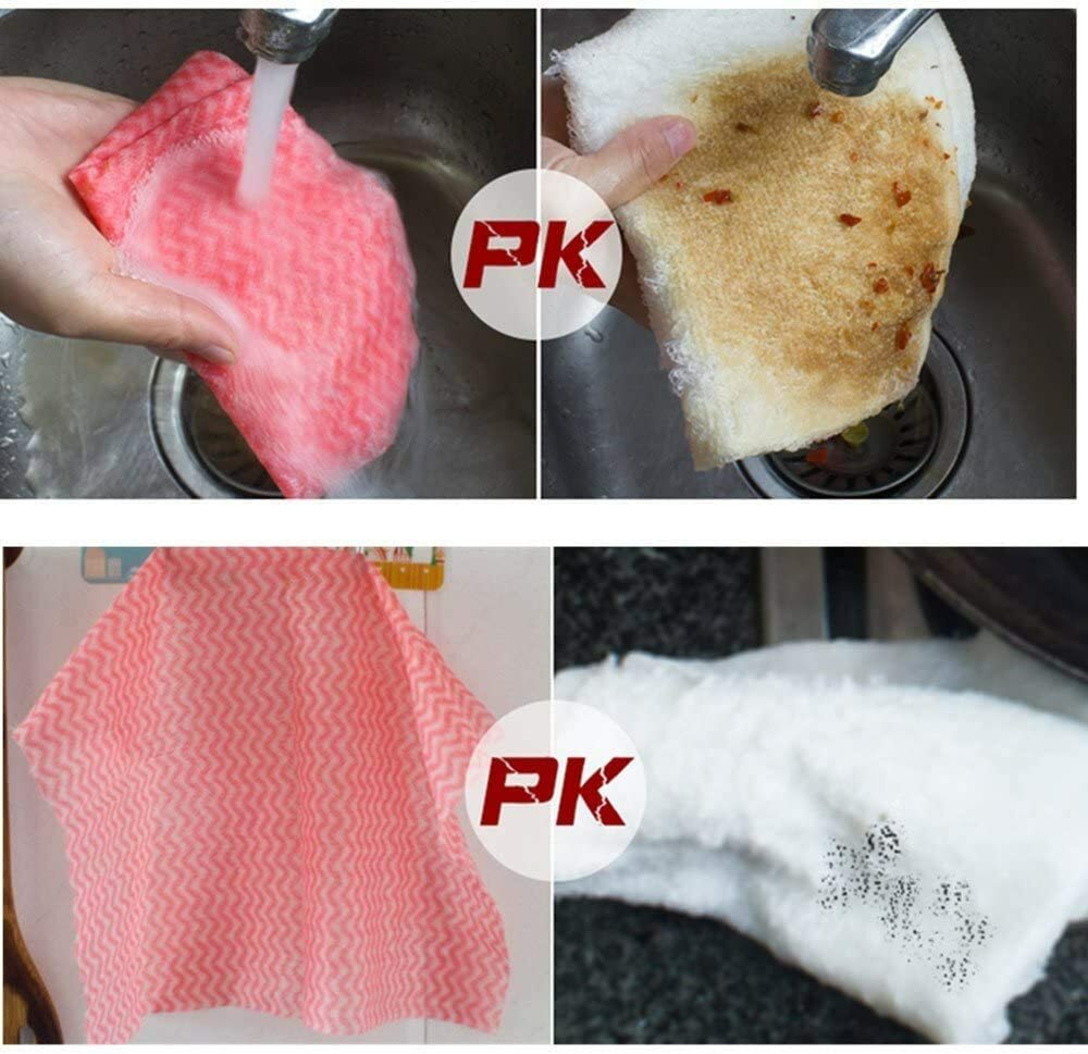 80Pcs Disposable Wiping Towel Kitchen Non-woven Cloth Dish Cleaning Towel SHAN 