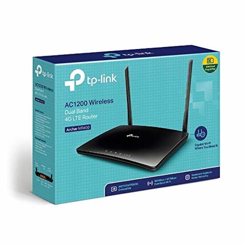 TP-Link AC1200 Wireless Dual Band 4G LTE Router MR400
