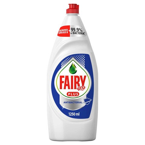 Fairy Plus Antibacterial Dishwashing Liquid Soap with alternative power to bleach 1.25L