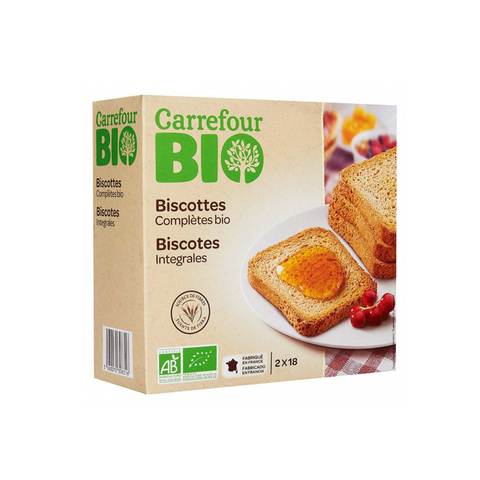 Carrefour Bio Biscot Whole Wheat Rusk 300g
