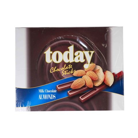 Today Chocolate Stick With Almond 12 Gram 24 Pieces