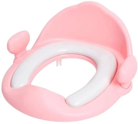 Buy PALVOX – Potty Training Seat for Toddler Infant Kids Training Toilet Seat for Boys Girls Baby Toilet Trainer with Handles Splash Guard Non-Slip with Soft Cushion Adjustable for Most Toilet (Pink) in UAE