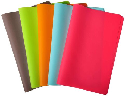 Generic Placemats For Kids, Silicone Placemat For Dining Kitchen Table, Waterproof Dining Mat For Kids Baby Toddler, Reusable, Easy To Clean 40X60Cm(5 Pack) (#2)