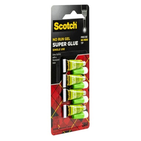 3M Scotch Super Glue Gel Small Tubes AD119 0.48g 4 PCS