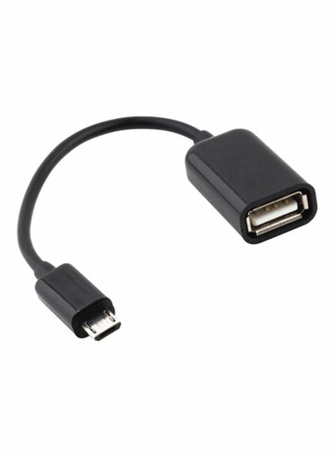 Female USB To Micro USB OTG Cable Adapter For Samsung Galaxy Tab 3 10.1 Black