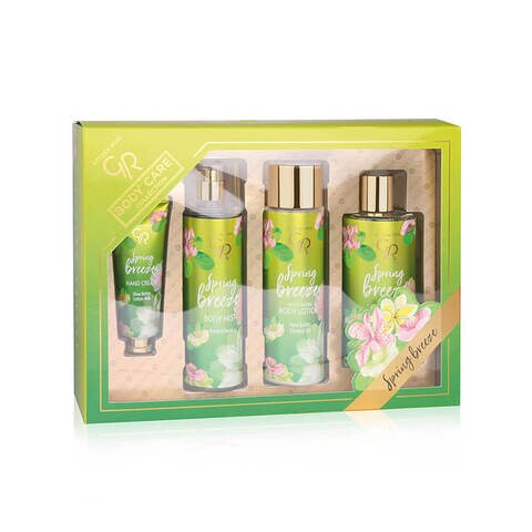 اشتري GOLDEN ROSE SPRING BREEZE  BODY CARE COLLECTION SET (BODY LOTION ,SHOWER GEL,BODY MIST,HAND CREAM) في الامارات