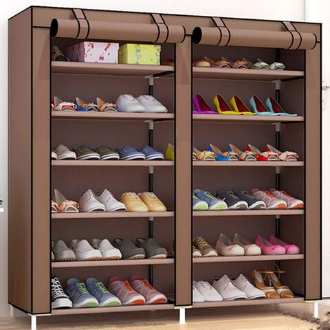 Household Hangers Racks Non-woven Fabrics Large Shoe Rack Organizer Removable Shoes Storage Cabinet Furniture for Home 120x118x30cm