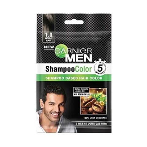 GARNIER Men Shampoo Hair Color 20ml 1.0 Natural Black