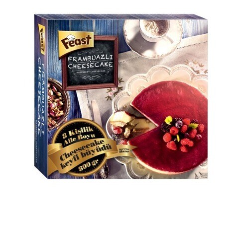 Buy FEAST RASPBERRY CHEESE CAKE 800G in Kuwait