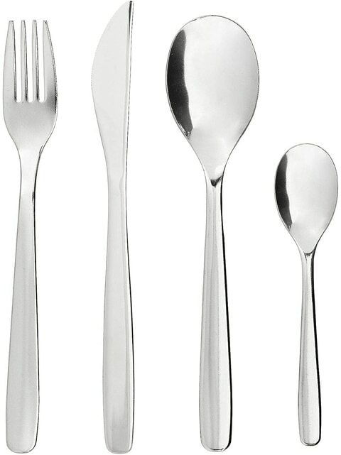 Silverware Cutlery Set 16 Piece Flatware Set - Stainless Steel Mirror Polished