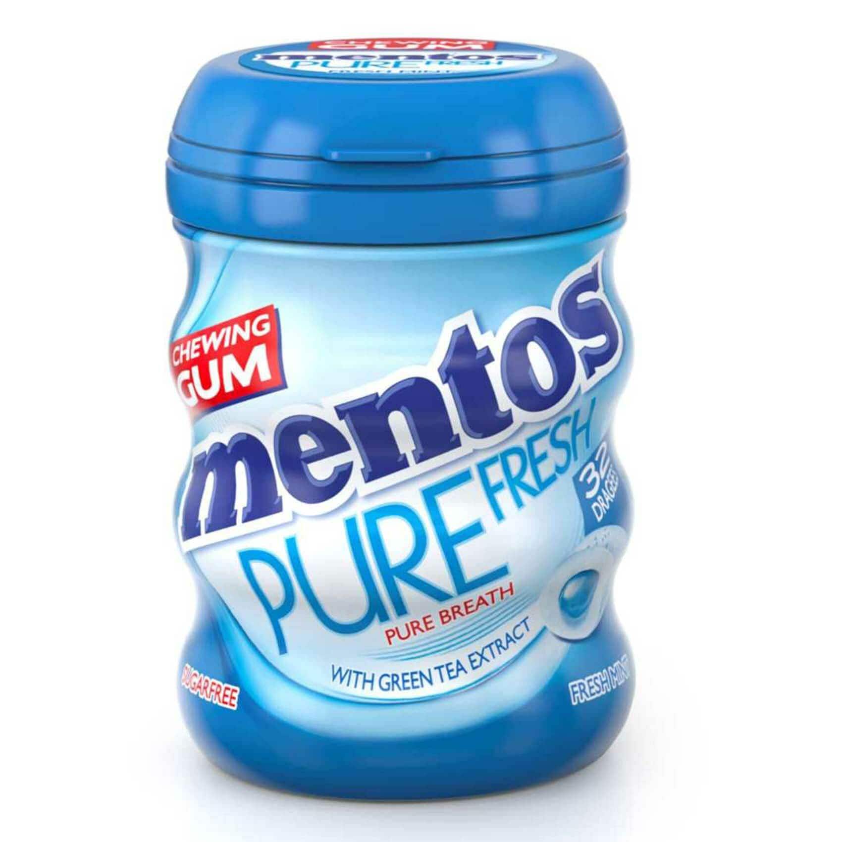 Buy Mentos Pure Fresh Mint Chewing Gum 56g Online Shop Food Cupboard