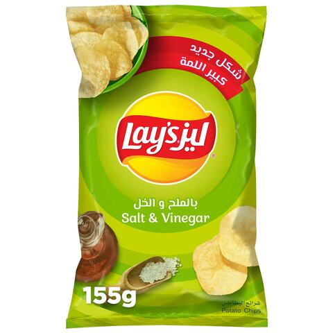 اشتري ليز شرائح بطاطس بالملح والخل 170 جرام في السعودية