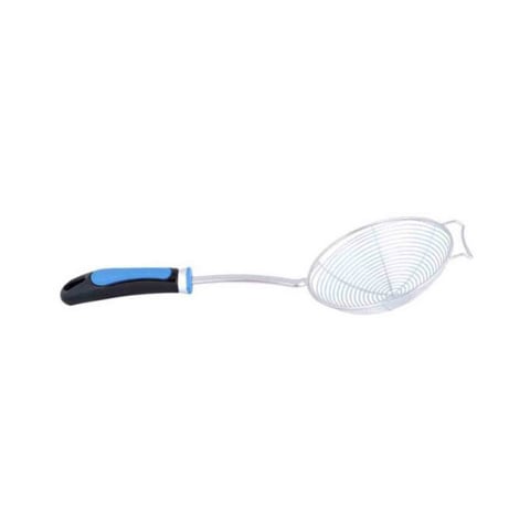 Raj Stainless Steel Skimmer With Nylon Handle Silver 15cm