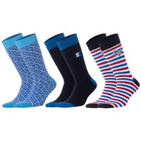 Biggdesign Mens Cotton 5-Pair Pack Patterned Socks,  Ankle High Dress and Casual Socks For Men, Cool Crew Bulk Socks, 8-12 Size