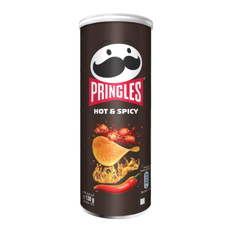 Pringels Potato Hot and Spicy Potato Chips - 130 gm