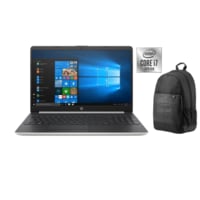 HP Laptop 15.6&quot;, Processor Core i7-1065G7, 8GB RAM, 512GB SSD, Windows 10 Silver With HP Classic Backpack, Black (15-DY1771MS)