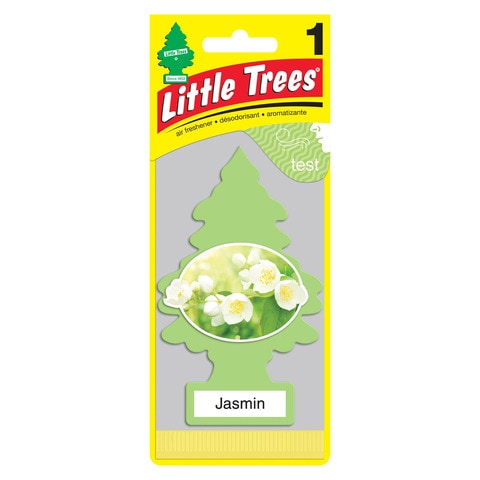 Little Trees Jasmin Paper Flower Car Air Freshener Green