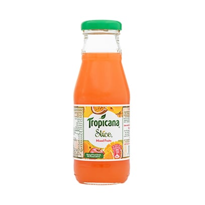 Tropicana glass clearance bottle