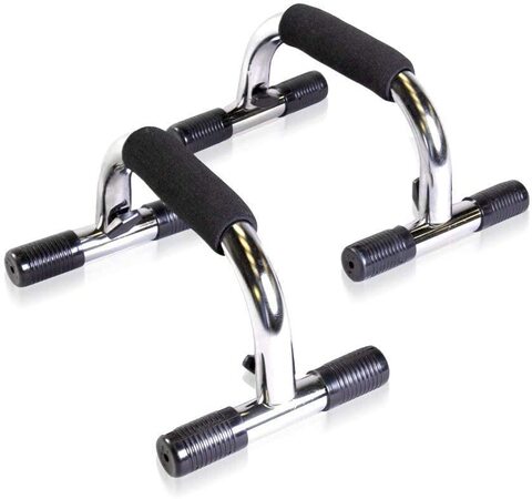 Sky Land Em-9225 Iron Push-Up Stand, Silver, 2 Pieces