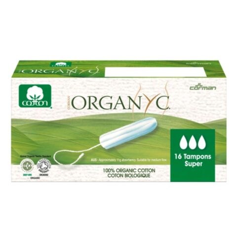 Organyc Super Cotton Tampons White 16 count