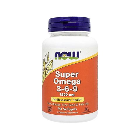 Now Foods Super Omega 3-6-9 1200 Mg 90 Softgels