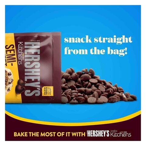 Hershey&#39;s Semi-Sweet Chocolate Chips 200g x Pack of 2