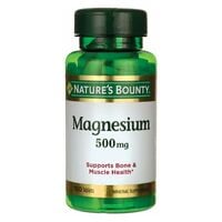 Nature&#39;s Bounty Magnesium 500mg Mineral Supplement 100 Tablets