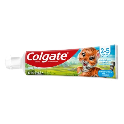 Colgate Kids Toothpaste Gel 2 - 5 Years Bubble Fruit 50ml