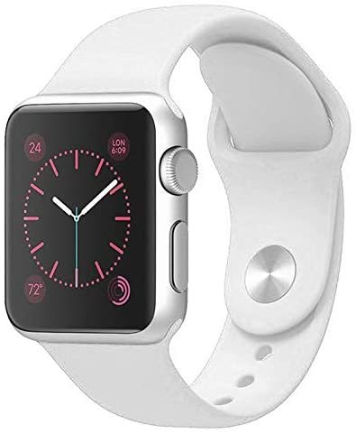 Generic Compatible With Apple Watch Band 42Mm 44Mm, Jxh-Life Soft Silicone Sport Strap Replacement Bands Compatible With Iwatch Series 4/3/2/1 - White