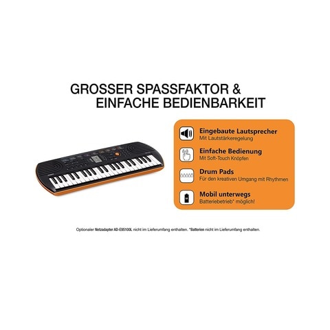 Buy Casio SA 76 Mini Keyboard Orange Online Shop Toys Outdoor