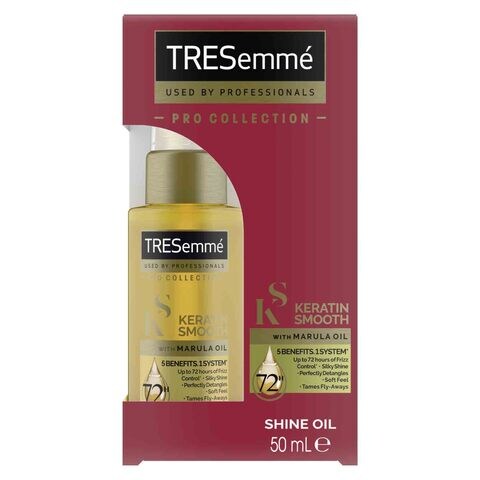 Tresemm&eacute; Keratin Smooth Hair Oil 5 Smoothing Benefits In 1 System With Marula Oil For Soft And Smooth Hair 50ml