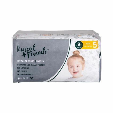 Rascal + Friends Premium Pant Diapers Size 5 13-18kg 36 Count price in UAE, Carrefour UAE