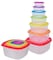 Kitchen Storage Containers &ndash; Set of 6 Pantry Kitchen Organizer Containers with Lids