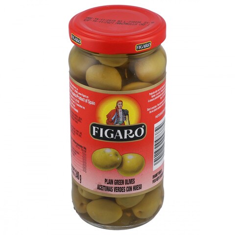 Buy Figaro Plain Green Olives 140g Online