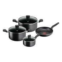 Tefal Super Cook Cookware Set of 7 Black