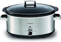 Stainless Steel Slow Cooker,SCM70.000SS,6.5 Litres   3 Settings, Warm, Low And High   Power Light Indicator   Glass Lid For Easy Viewing
