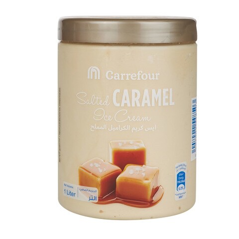 Buy Carrefour Caramel Salted Ice Cream 1L in UAE
