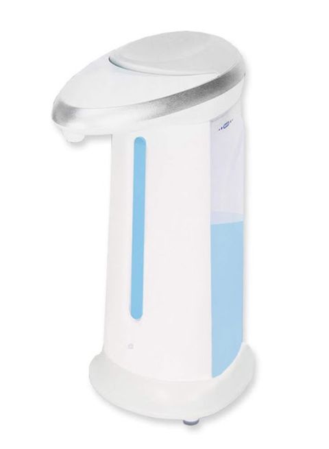 Generic Hands Free Soap Dispenser White/Silver 350ml