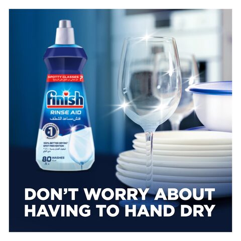 Finish Dishwasher Detergent Rinse Aid Liquid, Original, 400ml